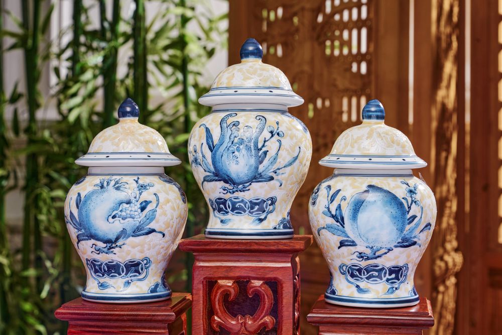 Blue-and-white porcelain vase from an estate collection